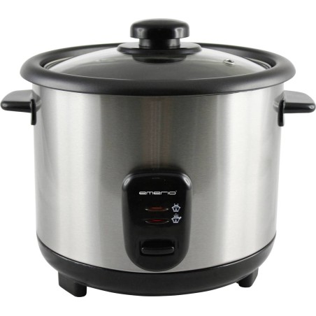 "Emerio 15L Stainless Steel Rice Cooker - Perfectly Cooked Rice Every Time!"